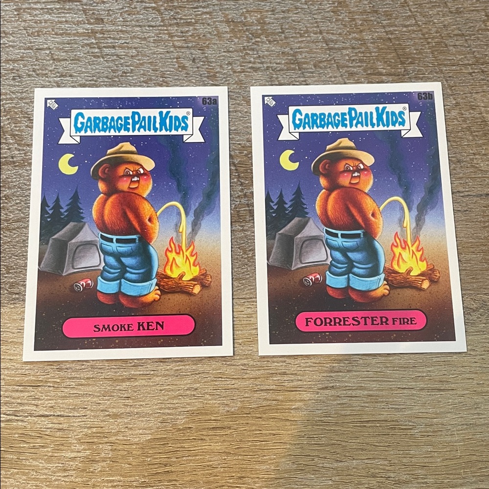 ✨10/$10 GPK SALE✨ Garbage Pail Kids GPK Go on Vacation Base 63a and 63b